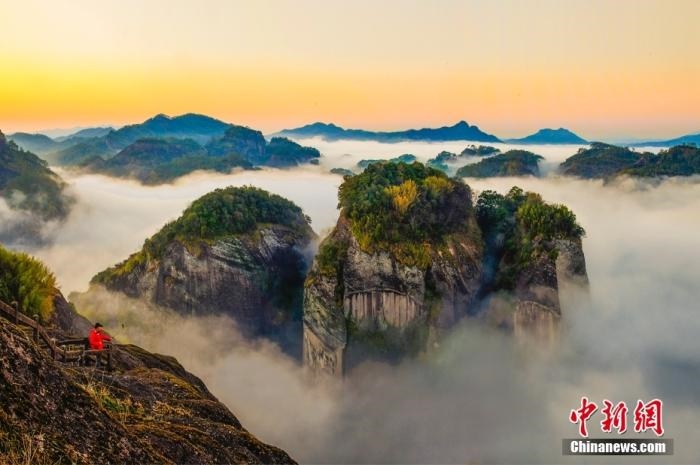 武夷山天游云海。黃海 攝