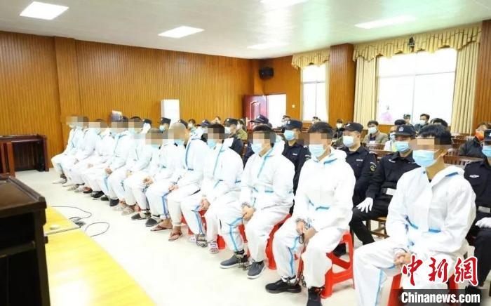 圖為庭審現(xiàn)場?！|蘭法院 攝