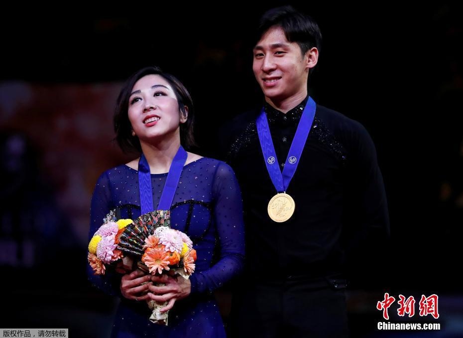 資料圖：隋文靜/韓聰奪冠。