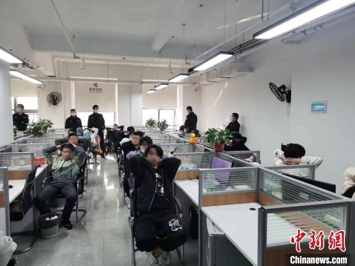 抓捕現場?！￠L沙市公安局供圖