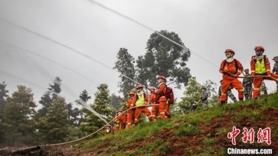 演練現(xiàn)場。瀘州消防供圖