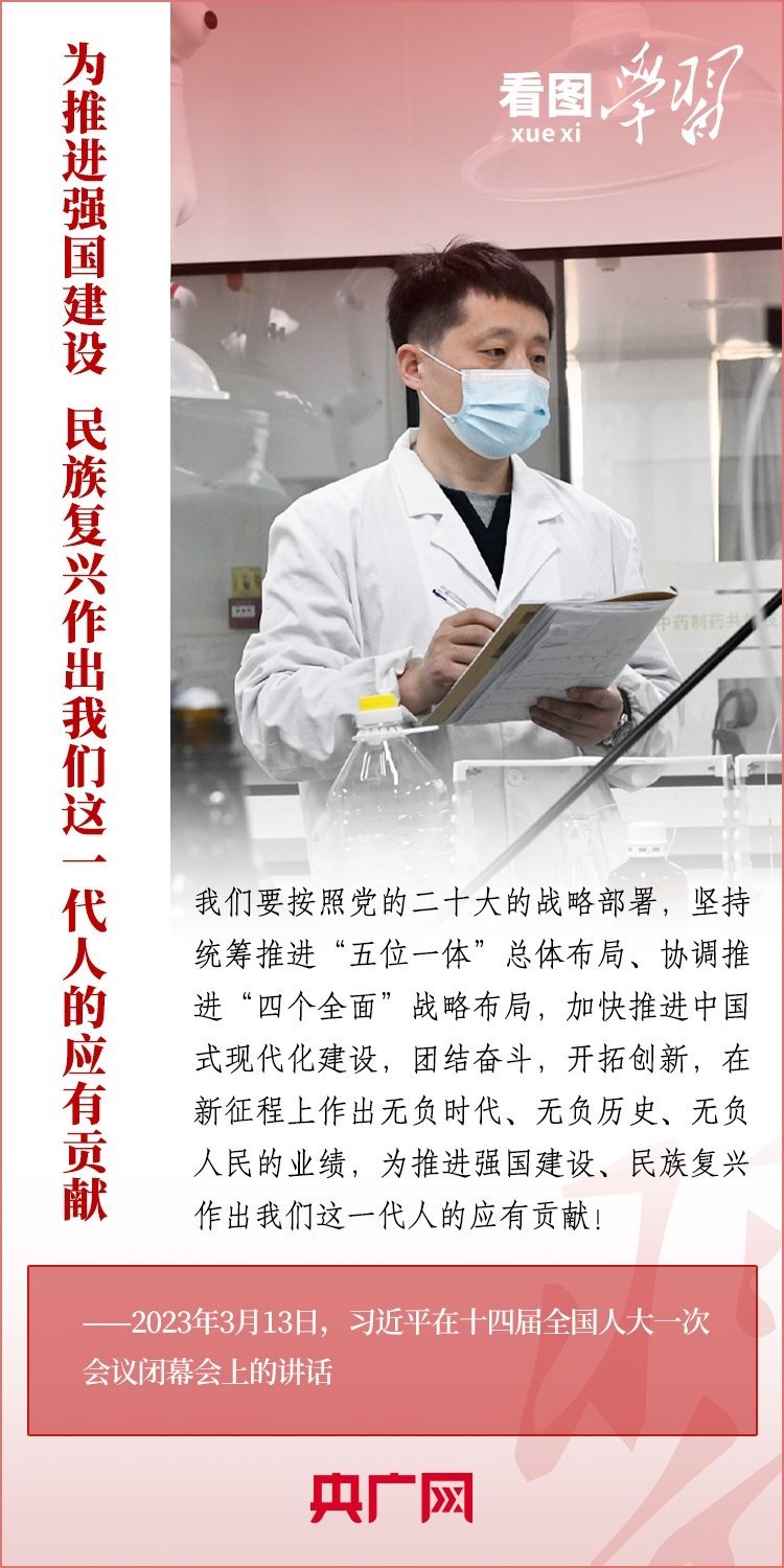 看圖學(xué)習(xí)丨為推進(jìn)強(qiáng)國建設(shè)、民族復(fù)興作出我們這一代人的應(yīng)有貢獻(xiàn)