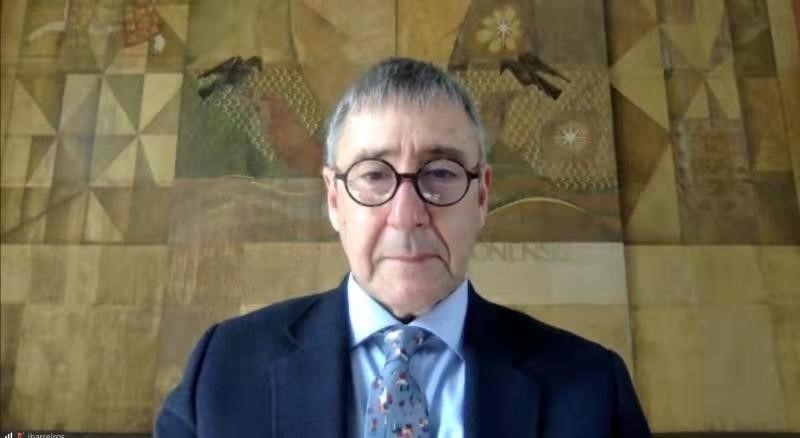 里斯本大學(xué)孔子學(xué)院葡方院長若昂·巴雷羅。中國駐葡萄牙大使館供圖