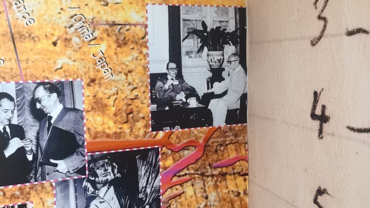 1957年，卡贊扎基斯第二次訪問中國，期間與作家茅盾進(jìn)行交流。人民網(wǎng)記者 葛泰佚攝