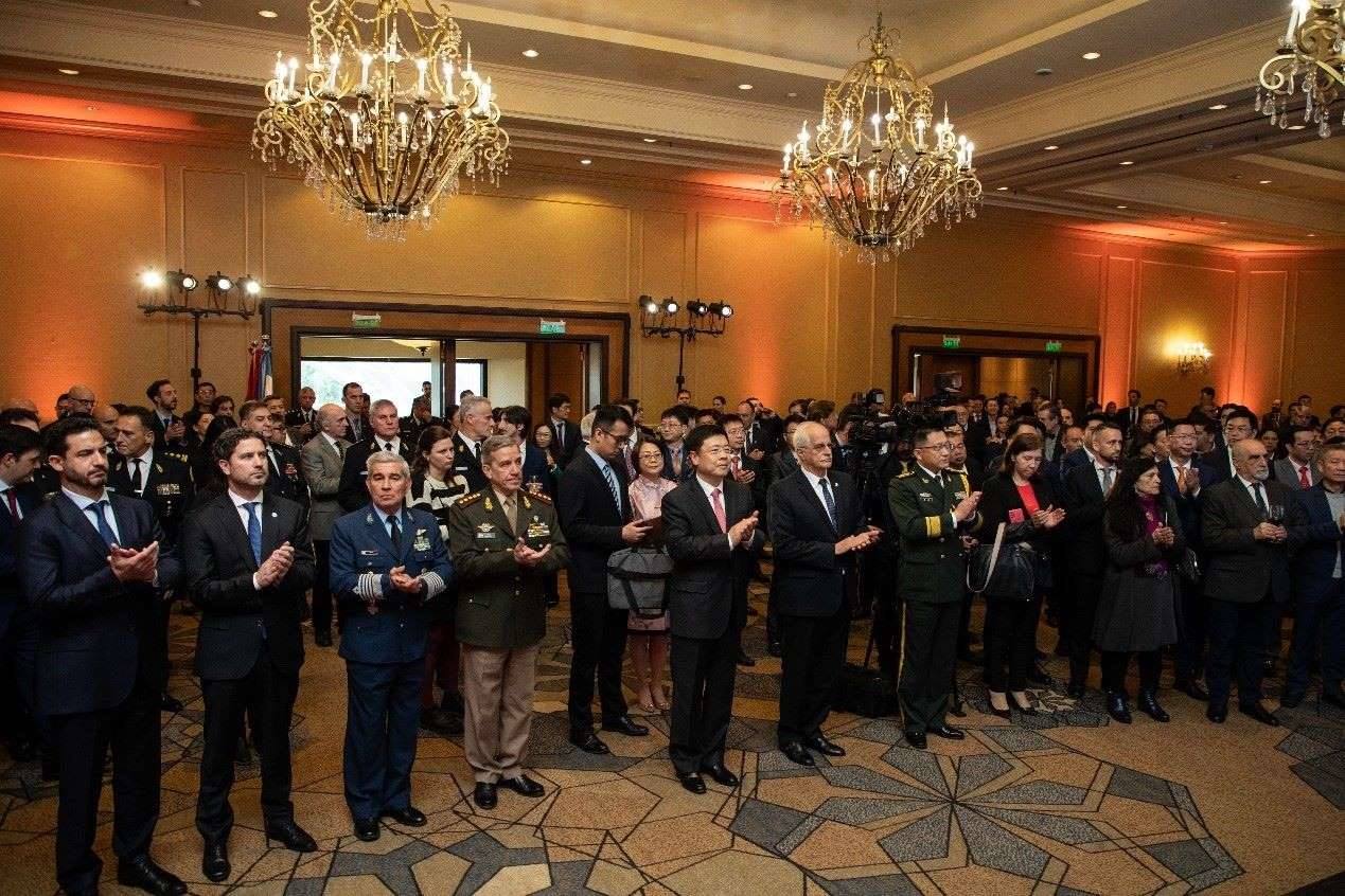 招待會現(xiàn)場氣氛熱烈友好。中國駐阿根廷大使館供圖