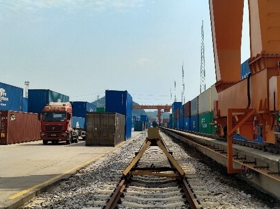 廣州東部公鐵聯(lián)運(yùn)樞紐（增城西站）。人民網(wǎng) 王雅蝶攝