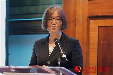 薛伶致辭。人民網(wǎng) 郭錦標(biāo)攝