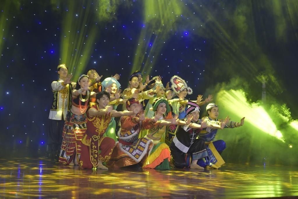 5月27日，演員在柬埔寨金邊真臘歌劇院演出。