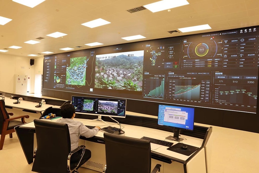 景邁山遺產(chǎn)監(jiān)測中心。普洱景邁山古茶林保護管理局供圖