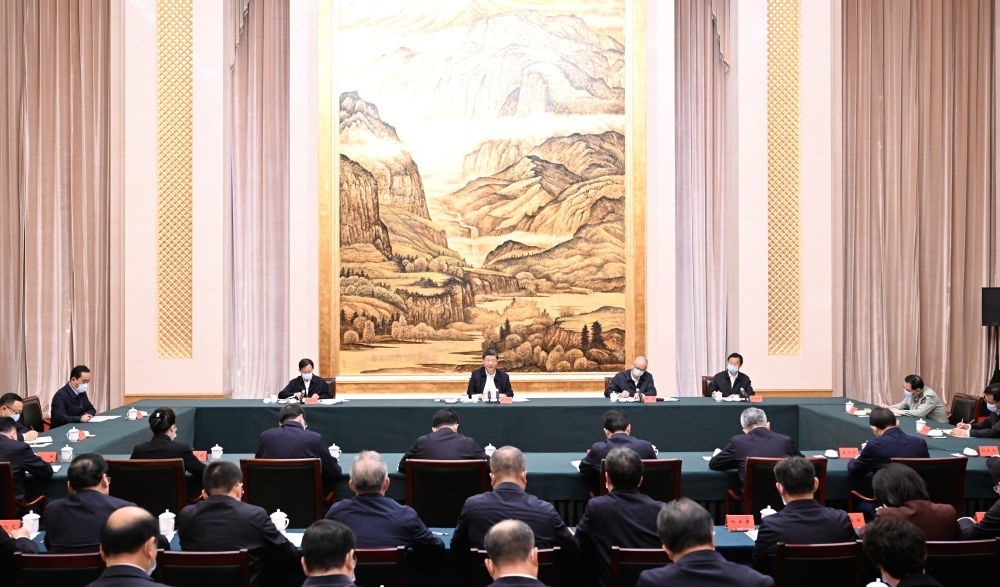  2023年5月17日上午，習(xí)近平在西安聽取陜西省委和省政府工作匯報(bào)并發(fā)表重要講話。