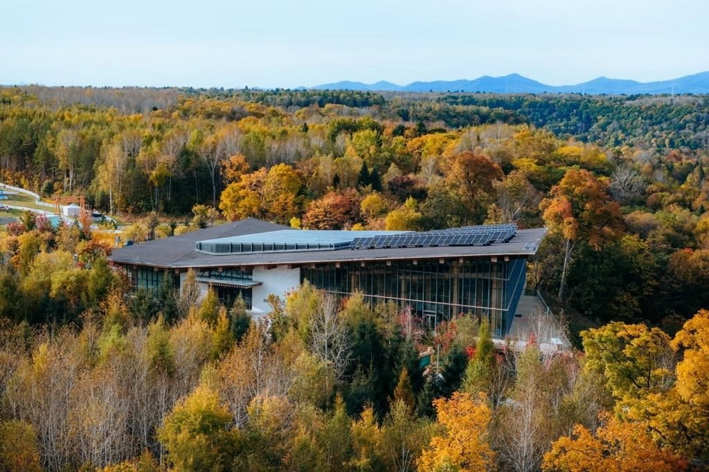 園區(qū)在多棟建筑上都安裝有分布式光伏發(fā)電設(shè)施。邱活攝