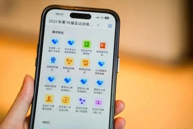 亞運釘工作界面。 受訪者供圖