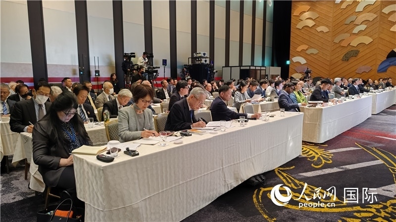 “一帶一路”倡議十周年國(guó)際研討會(huì)現(xiàn)場(chǎng)。人民網(wǎng) 蔣曉辰攝