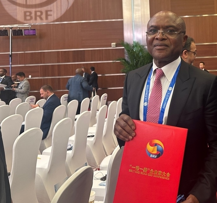 “一帶一路”企業(yè)家大會的外方代表。人民網記者 申佳平攝