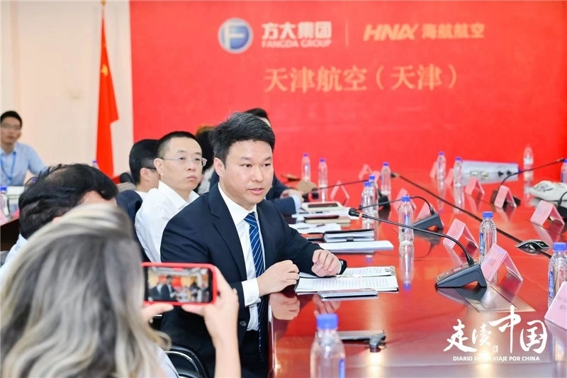 巴航工業(yè)大中華區(qū)商用飛機客戶支援經(jīng)理楊海波。主辦方供圖