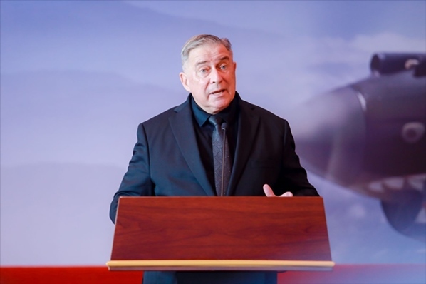 2023年10月30日，美中航空遺產(chǎn)基金會(huì)主席杰弗里·格林在中國人民抗日戰(zhàn)爭紀(jì)念館的活動(dòng)中發(fā)表講話。中國人民對(duì)外友好協(xié)會(huì)供圖