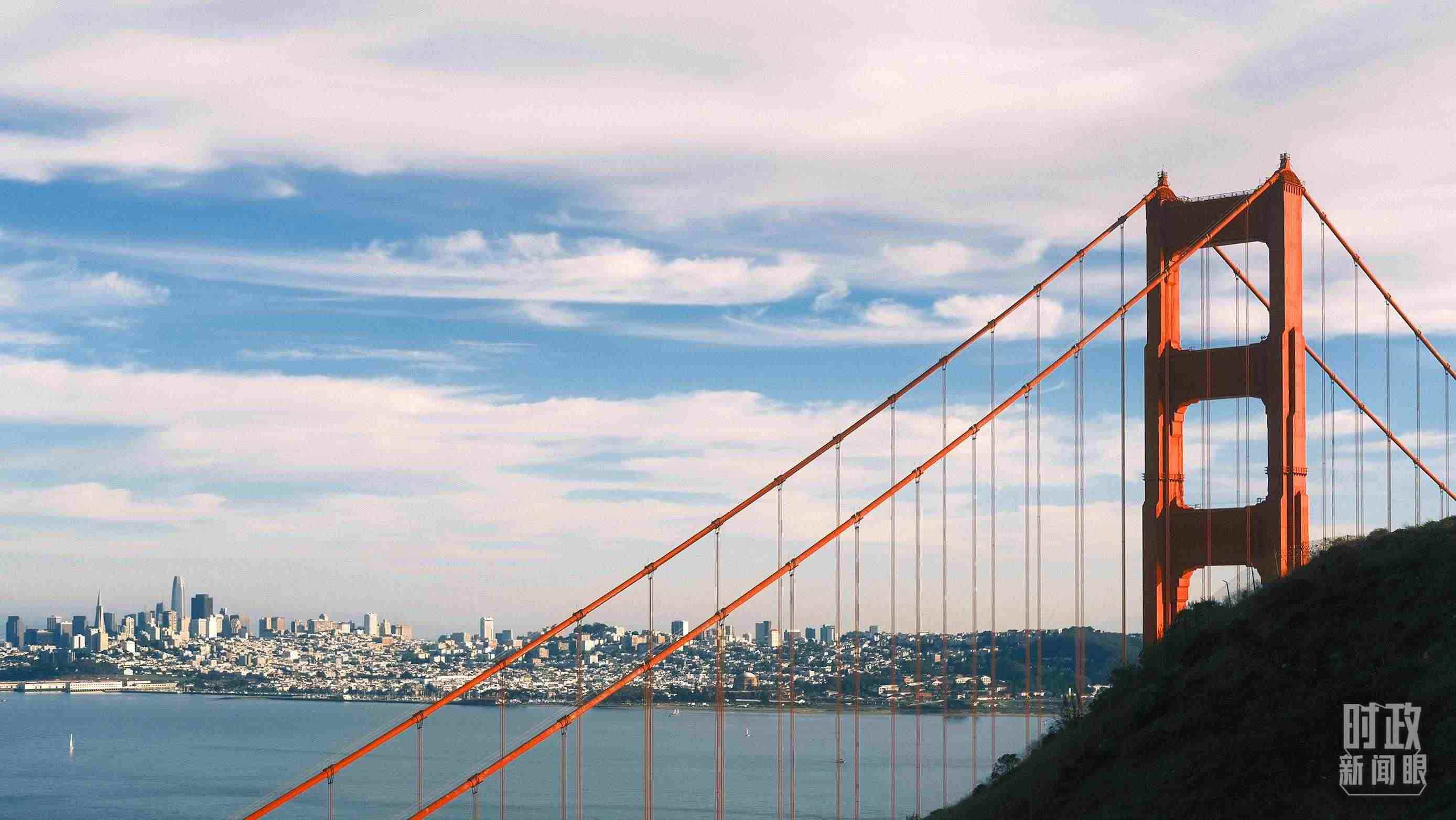 舊金山，金門(mén)大橋。（總臺(tái)央視記者盧心雨拍攝）