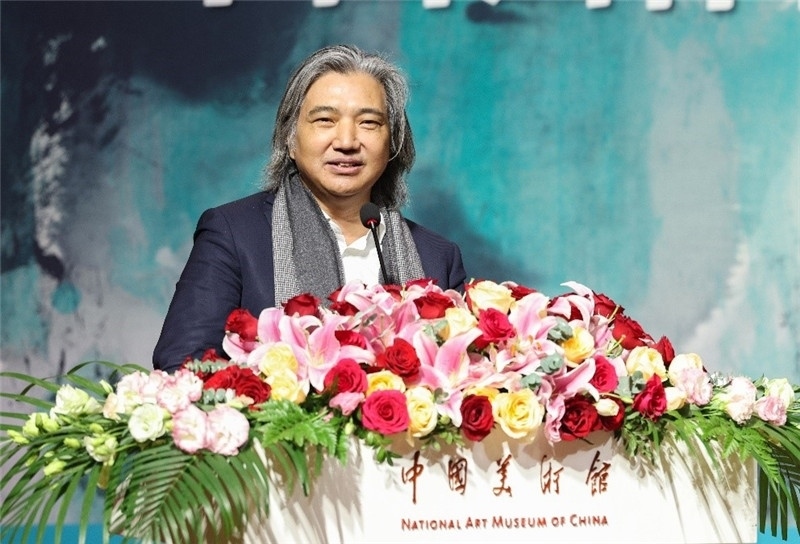 吳為山致辭。主辦方供圖