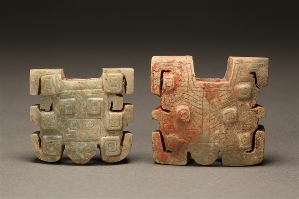 獸面形玉飾件。國家文物局供圖