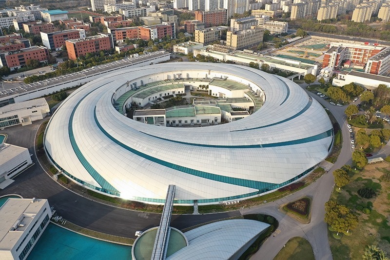 2019年3月12日，航拍上海光源項目。