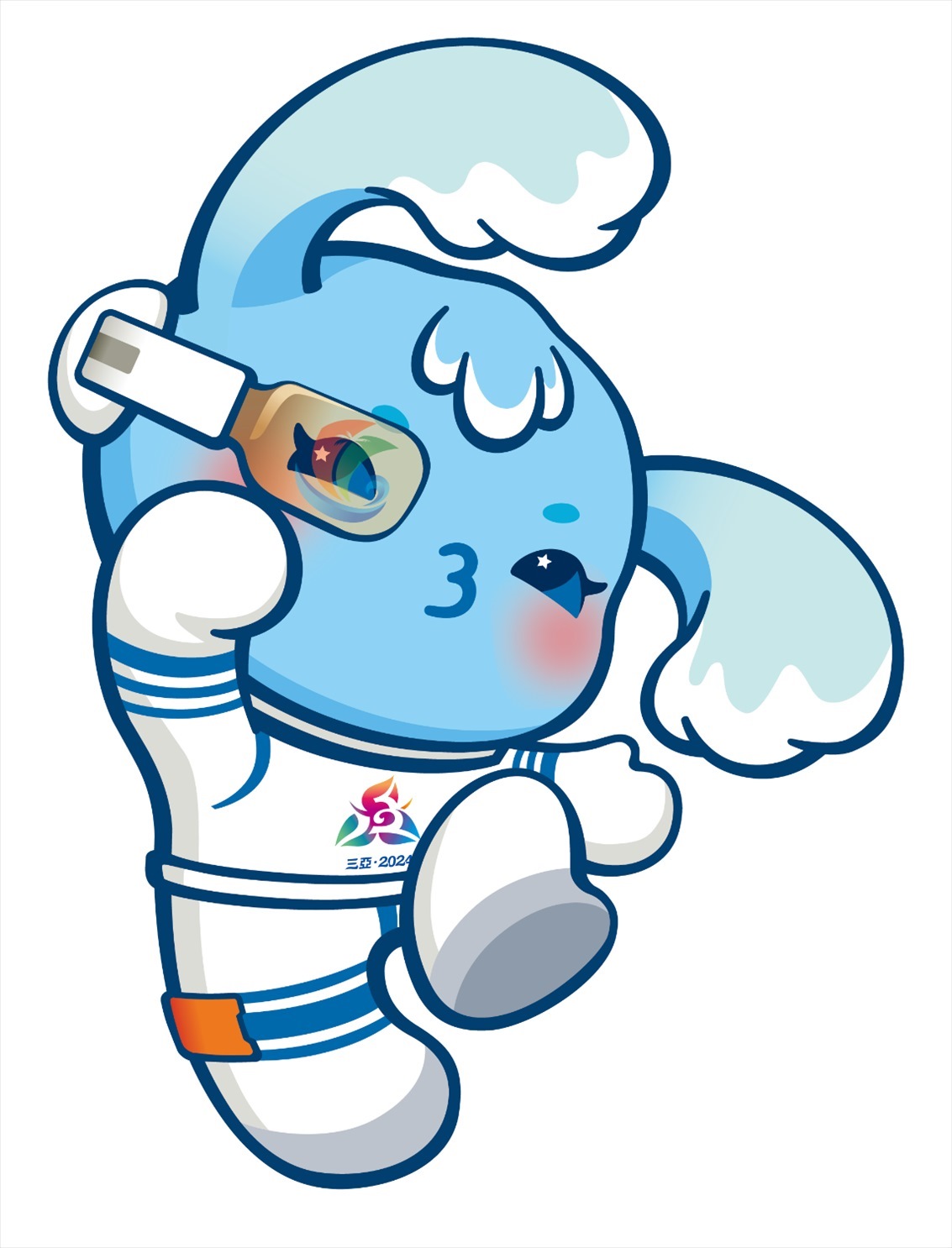 第十二屆全國少數(shù)民族傳統(tǒng)體育運動會吉祥物“吉貝”。第十二屆全國少數(shù)民族傳統(tǒng)體育運動會組委會供圖