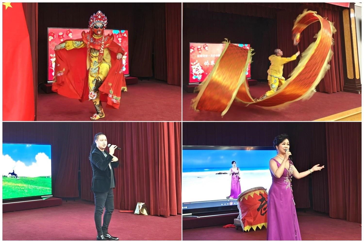 當(dāng)?shù)貎S界知名演員獻上精彩演出。主辦方供圖