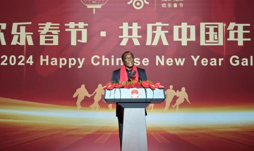 南非駐華大使謝勝文閣下致辭。中國駐南非大使館供圖
