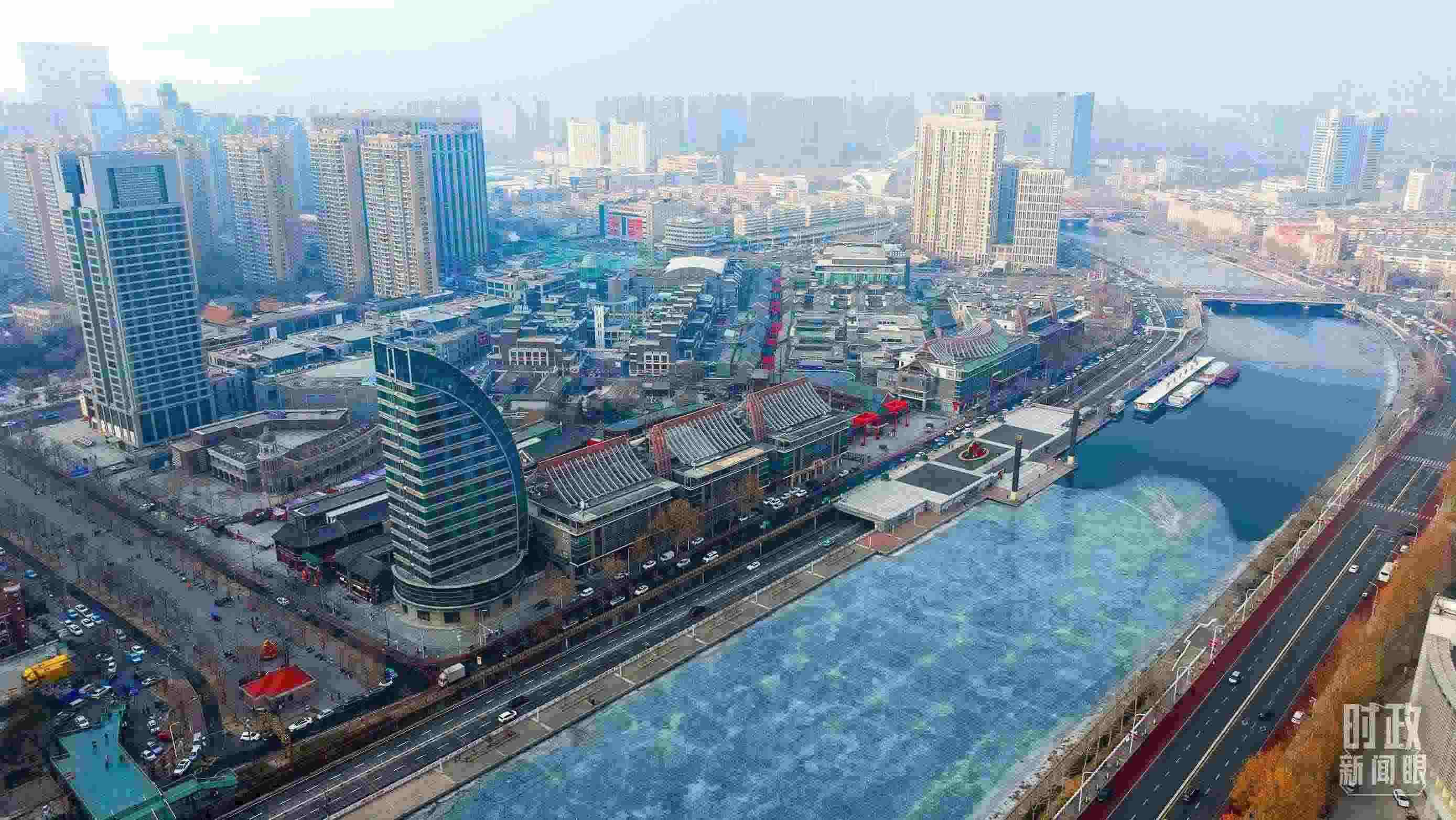 △天津航拍。（總臺記者劉功河拍攝）