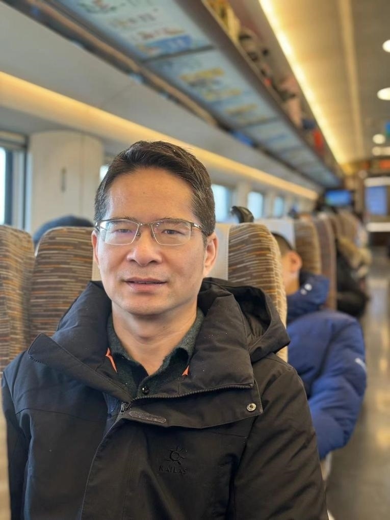 楊萬(wàn)坤乘坐高鐵往返京津。（采訪對(duì)象供圖）