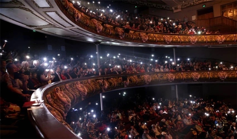 2024年“四海同春”慰?jī)S訪演團(tuán)亞太團(tuán)新西蘭惠靈頓演出現(xiàn)場(chǎng)。圖片由陸欣讌、孟韜、葉勇提供