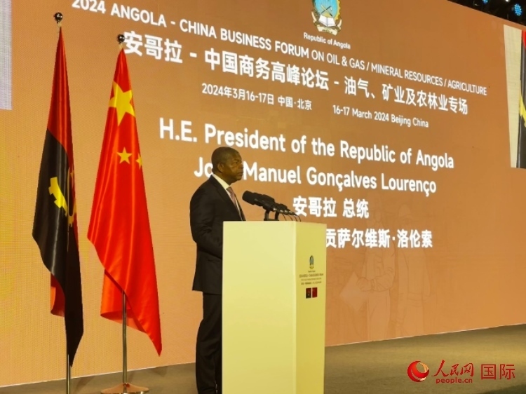 安哥拉總統(tǒng)若昂·曼努埃爾·貢薩爾維斯·洛倫索。人民網記者 張榮攝