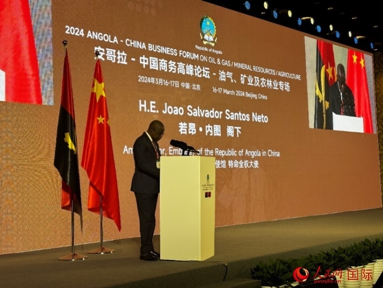 安哥拉駐華大使若昂·內圖。人民網記者 張榮攝