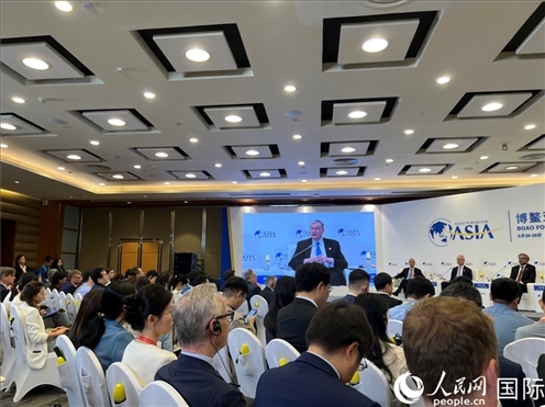 3月27日，博鰲亞洲論壇2024年年會(huì)“全球地緣政治展望”分論壇現(xiàn)場(chǎng)。人民網(wǎng) 艾里士攝