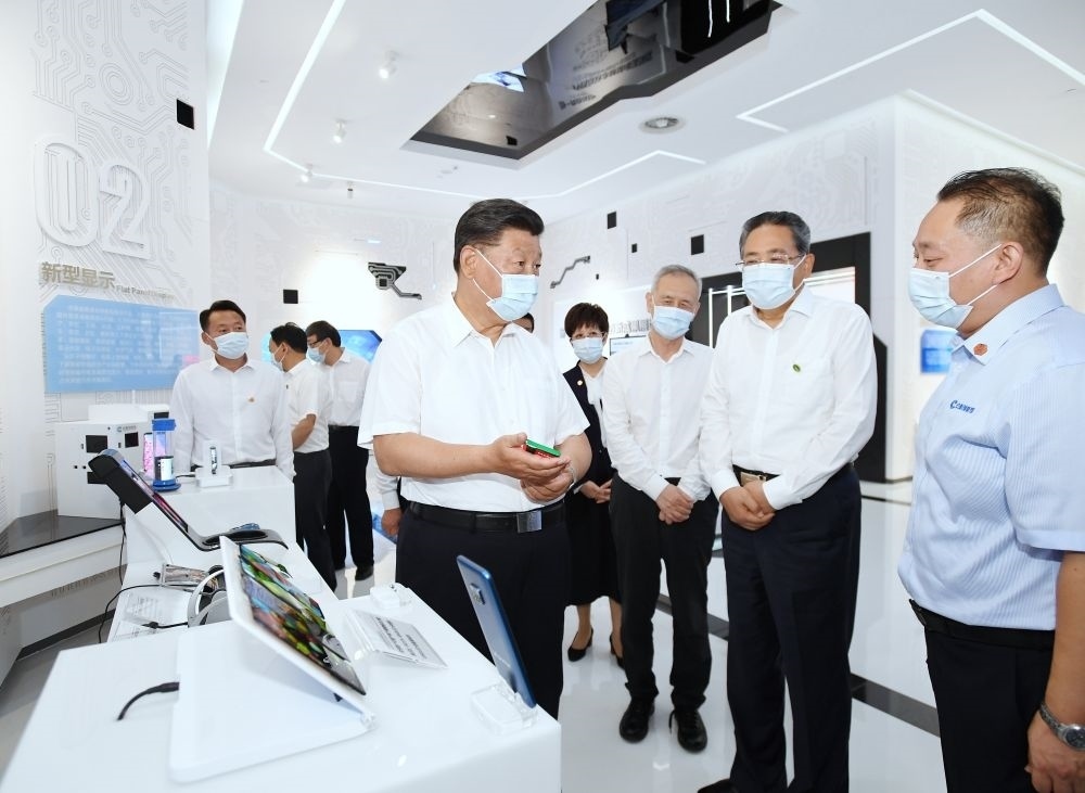 2020年8月19日下午，習(xí)近平總書記在安徽省合肥市參觀安徽創(chuàng)新館，了解安徽省科技創(chuàng)新和新興產(chǎn)業(yè)發(fā)展情況。