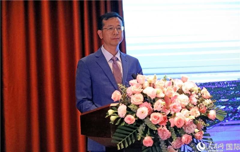 外交部外事管理司副司長姚紹俊在宣介會上致辭。人民網(wǎng)記者趙益普