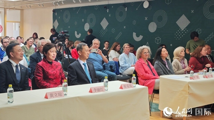 “漢語橋”瑞典賽區(qū)預選賽現(xiàn)場。人民網記者 殷淼攝