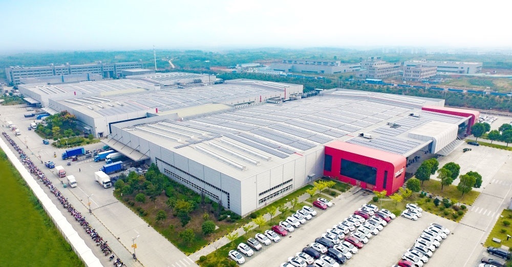 圖為德力西電氣蕪湖工廠（無人機(jī)照片）。（德力西集團(tuán)供圖）