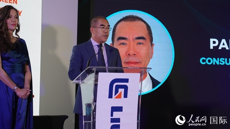 中國(guó)駐約翰內(nèi)斯堡總領(lǐng)事潘慶江發(fā)言致辭。人民網(wǎng) 張茜攝