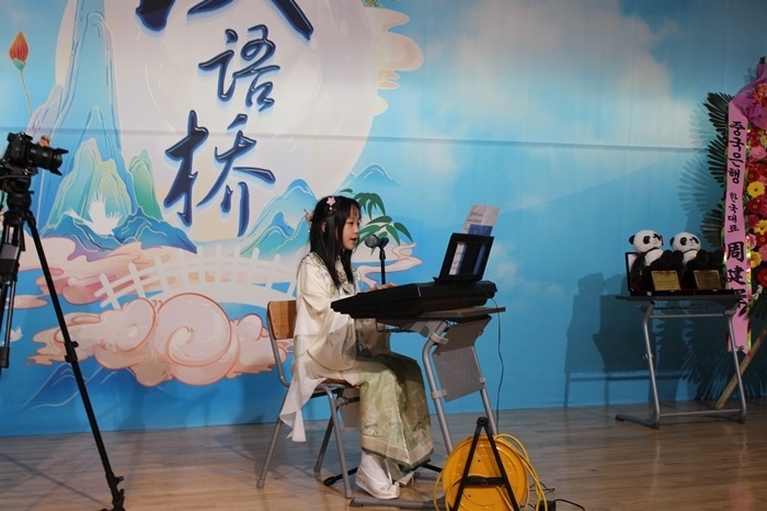 參賽選手在比賽中進行中華才藝展示。