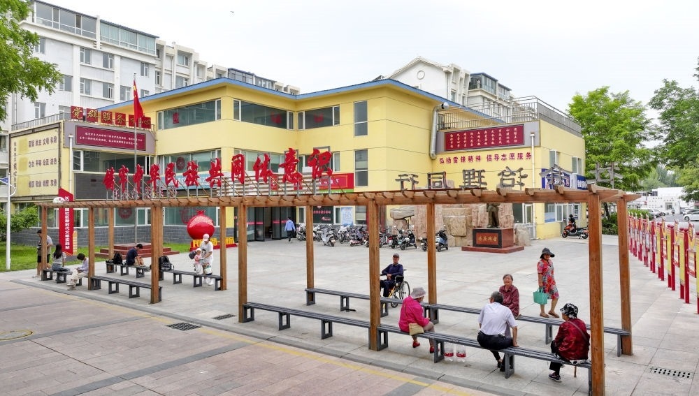 6月20日拍攝的長城花園社區(qū)一角（無人機照片）。