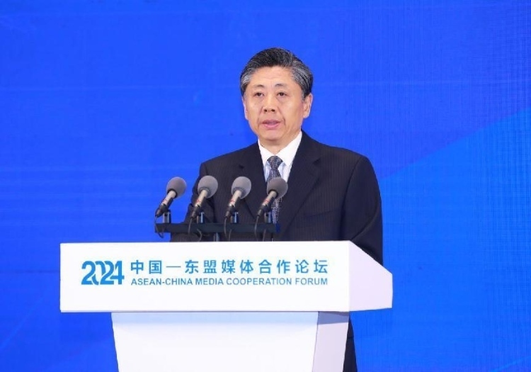 王藝華致辭。中國外文局供圖