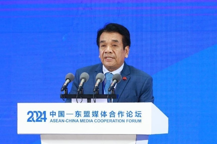 韓桑阿致辭。中國外文局供圖