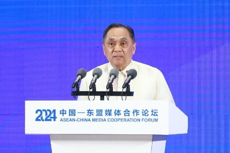 吉米致辭。中國外文局供圖