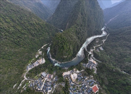 2023年3月10日，云南獨龍江航拍