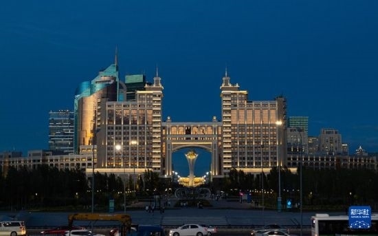 這是7月1日拍攝的哈薩克斯坦首都阿斯塔納街景。新華社記者 白雪騏 攝