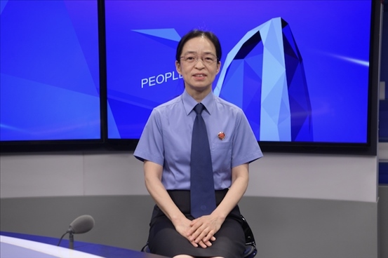 最高人民檢察院行政檢察廳二級高級檢察官張立新。人民網(wǎng)記者 王曉嘯攝