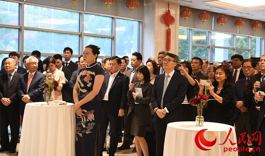 招待會(huì)現(xiàn)場(chǎng)。人民網(wǎng) 李帆攝