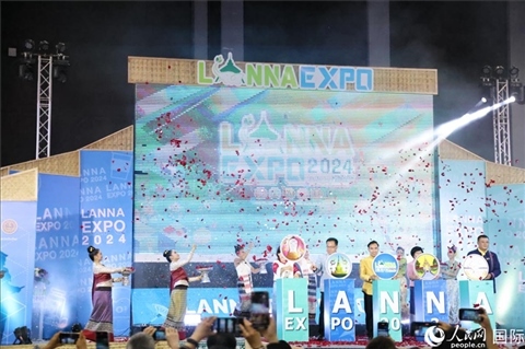 7月9日，2024年蘭納博覽會(huì)開(kāi)幕式在清邁國(guó)際會(huì)展中心舉行。人民網(wǎng)記者楊一攝
