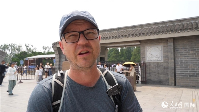 圖為德國籍游客安德烈亞斯·西伯特。人民網(wǎng)記者 吳超嵐攝