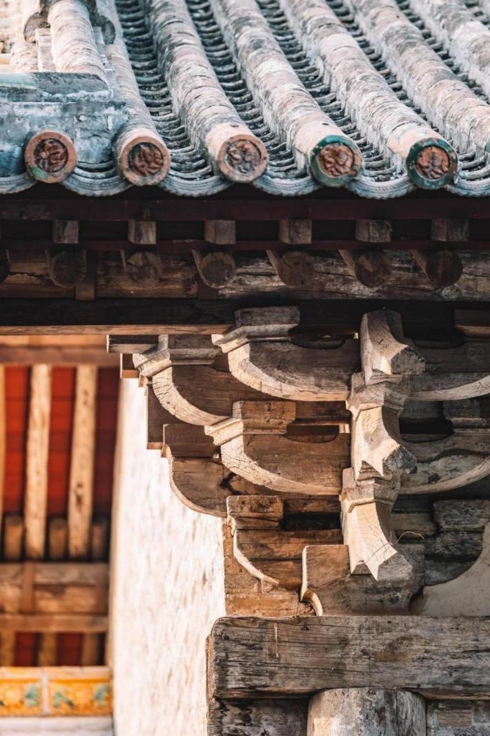 高平市古建資圣寺斗拱結(jié)構(gòu)。王劍攝